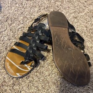 Sam & Libby Black Gladiator Sandals